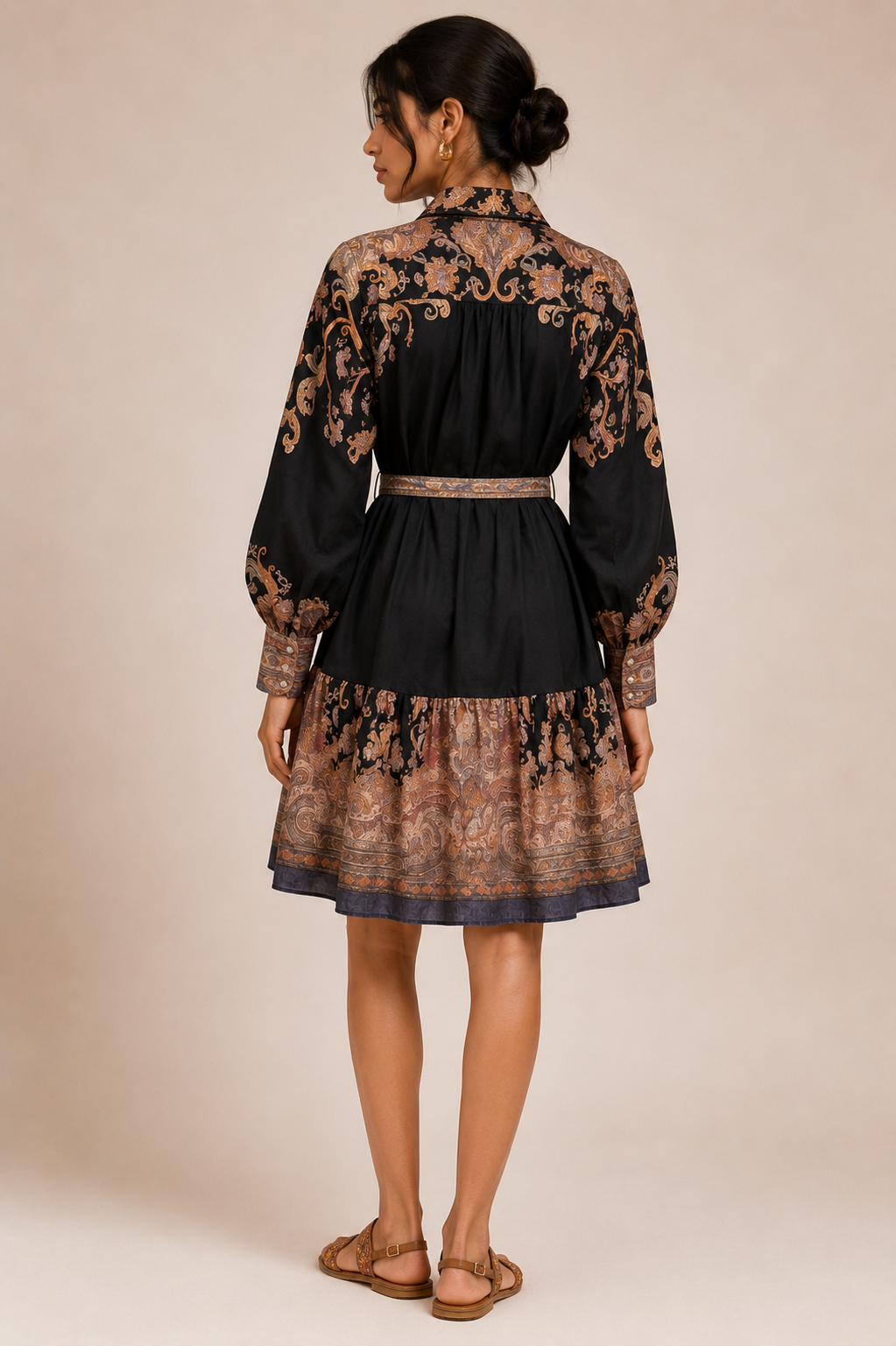 Bohemian Paisley Shirt-Dress