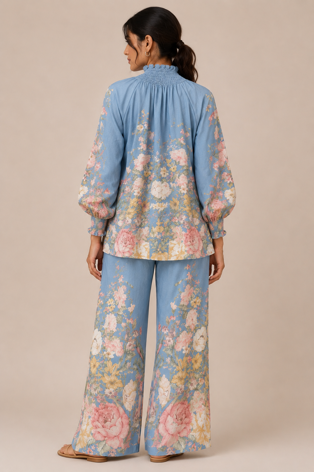 Azure Bloom Co-Ord Set
