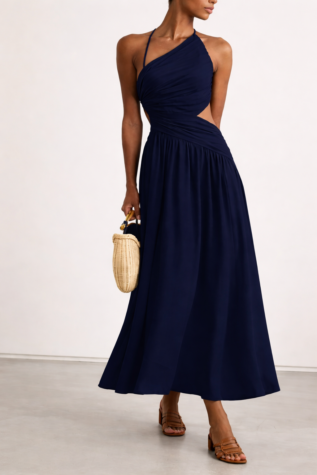 Midnight Muse Cut-Out Maxi Dress