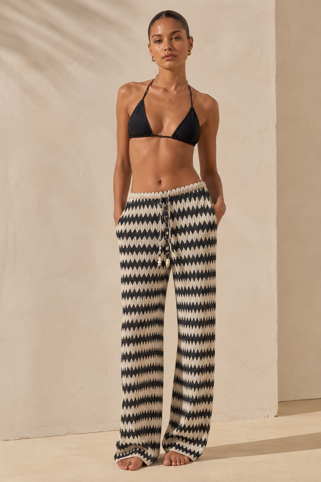Wave Crochet Beach Pants