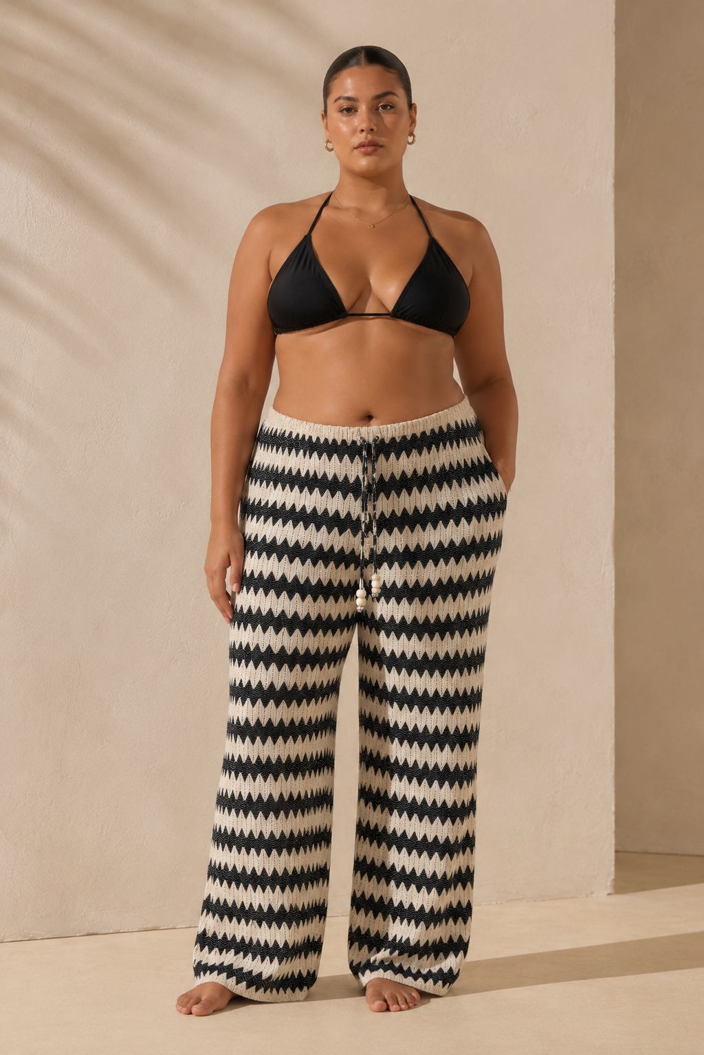 Wave Crochet Beach Pants