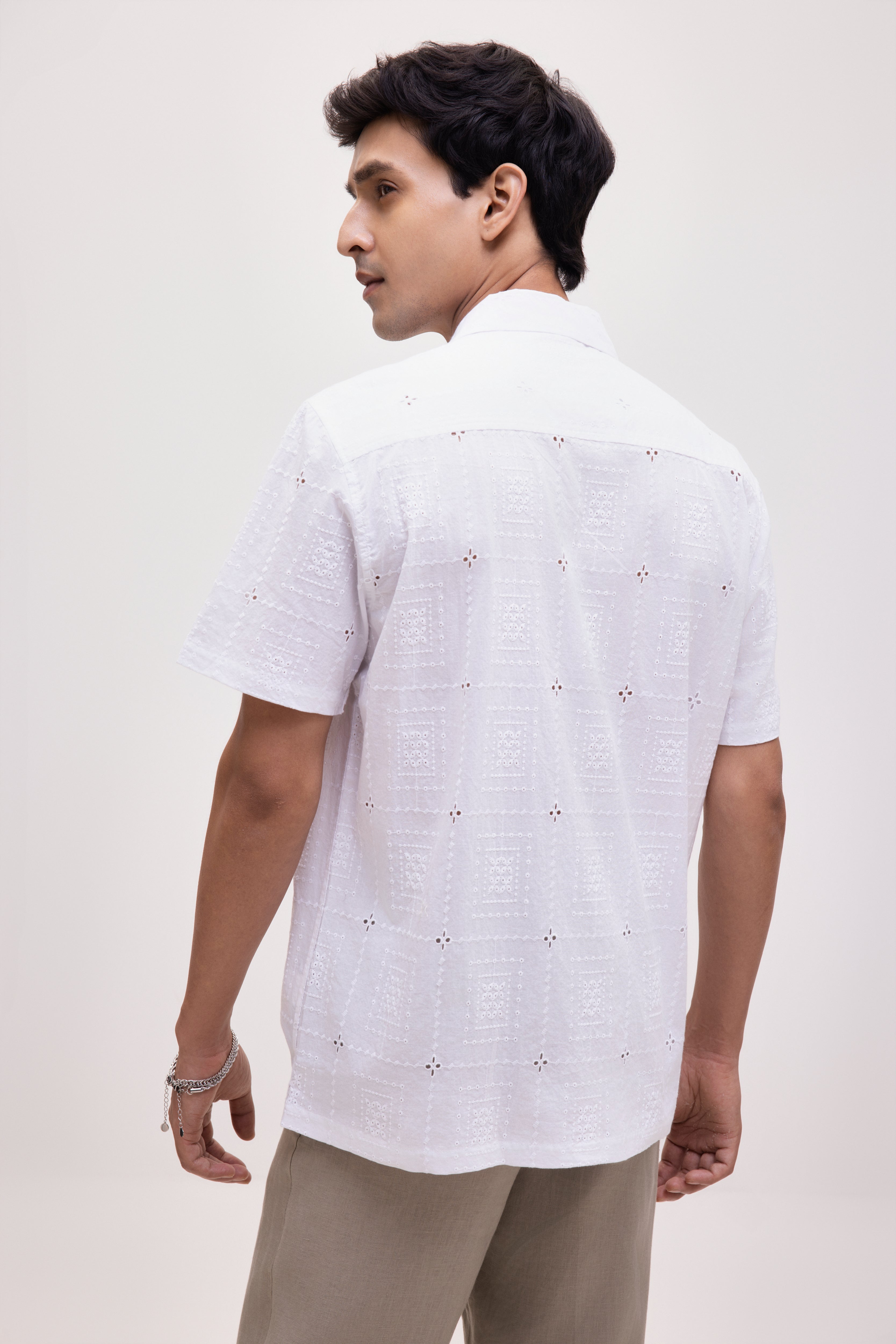 The Sienna Camp Shirt - White