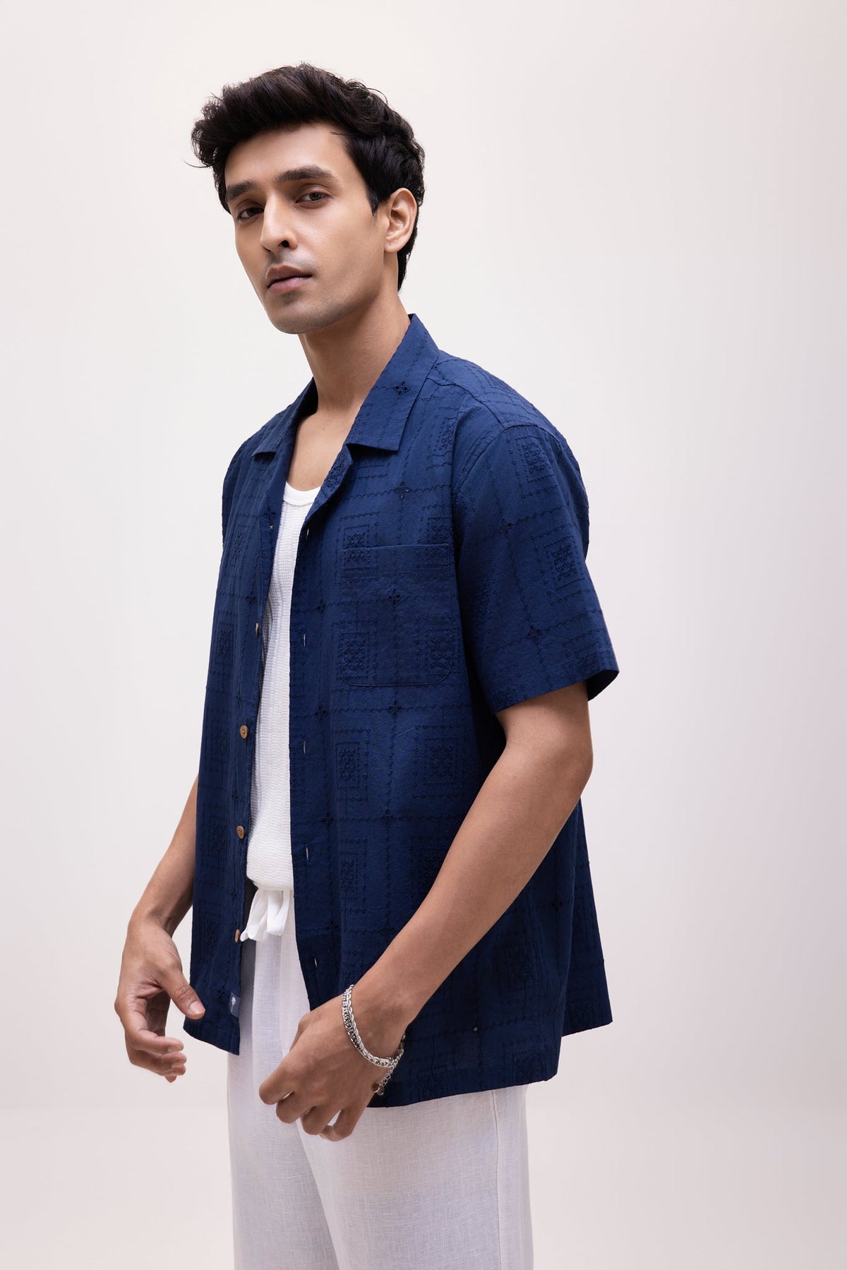 The Sienna Camp Shirt - Navy