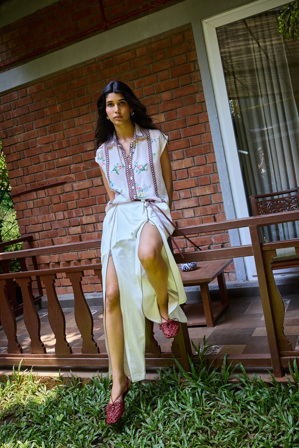 Camisa Floral Rosada