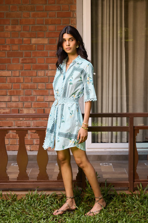Vestido camisero floral Ciel