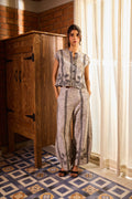 Chaqueta corta bordada de tweed de verano