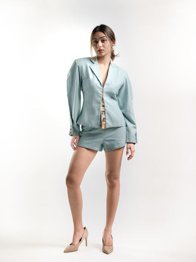 ICE BLUE GAMEBOARD BLAZER