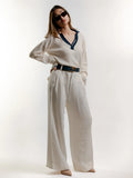 GARTER KNIT TOP