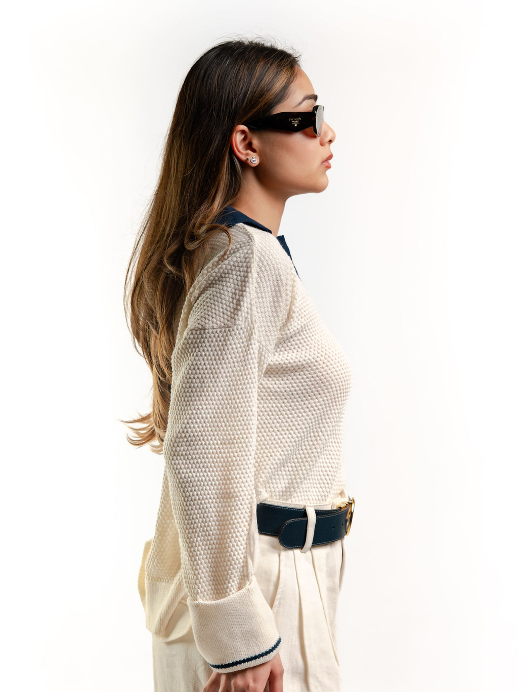 Garter knit top