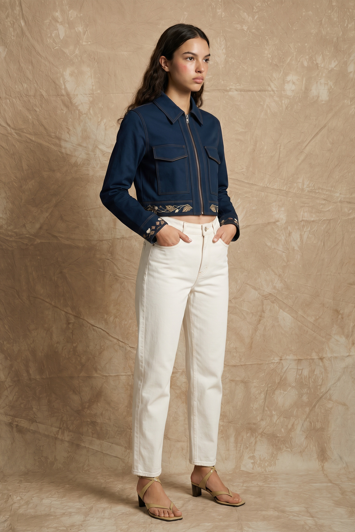 Golden Flight Jacket — No Grey Area, The Curated Collective