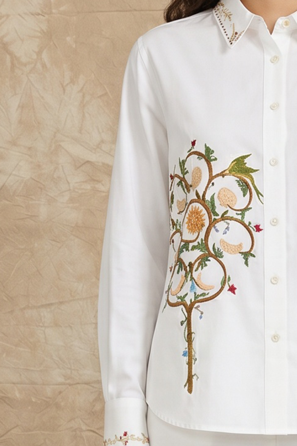 Tree Of Life Tie-Up Shirt