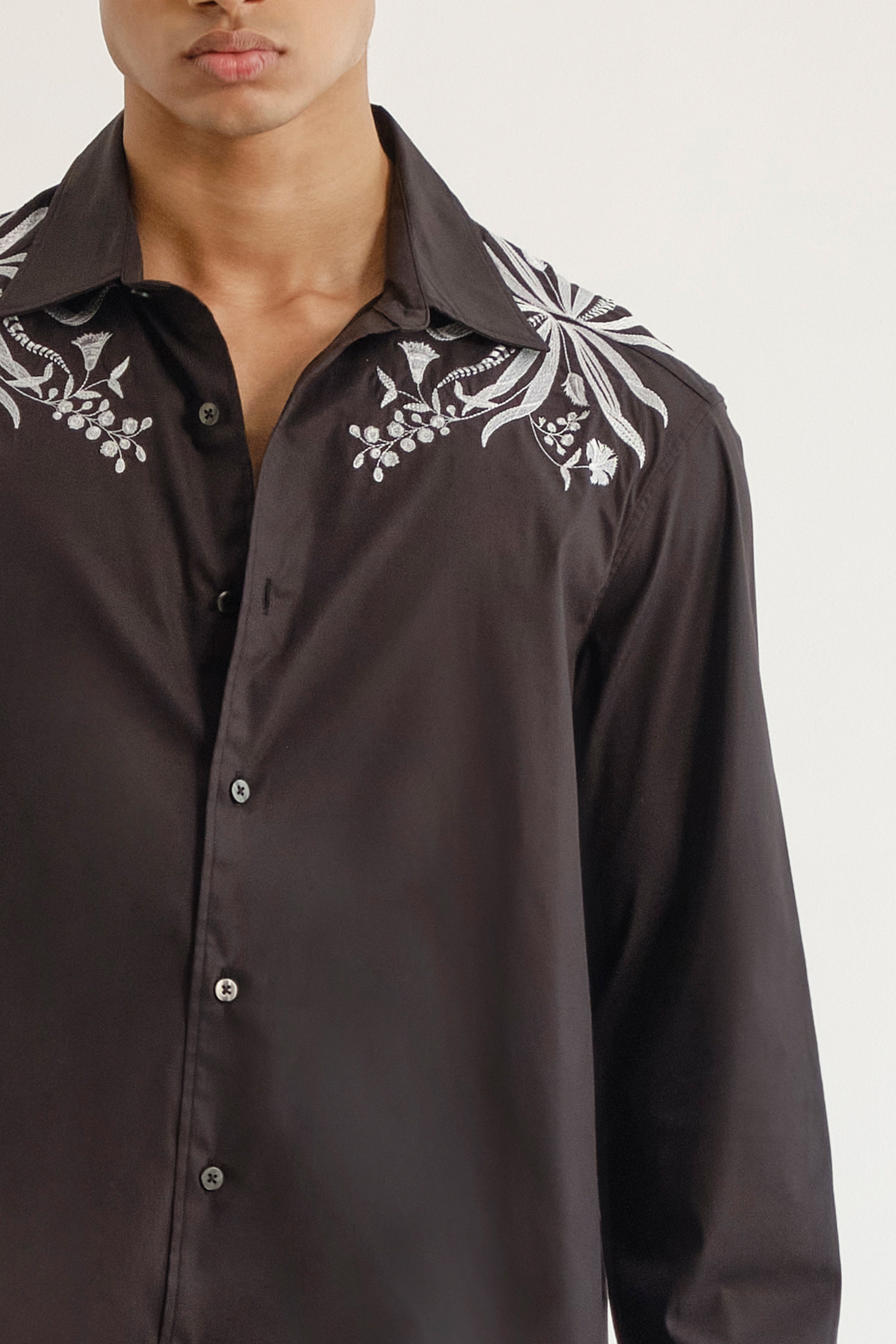 Monochrome Botanical Shirt