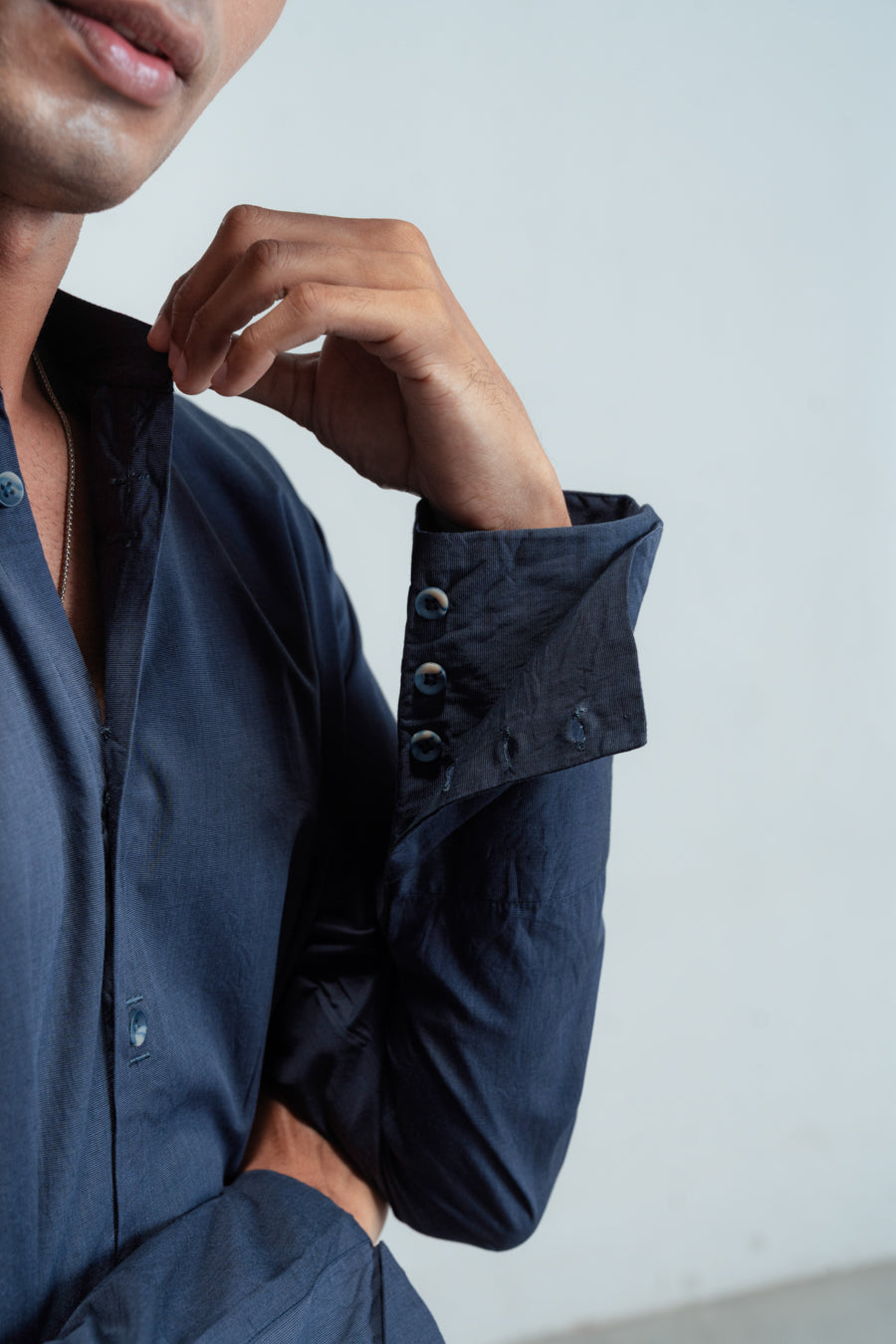 Navy Studio Shirt — view 3
