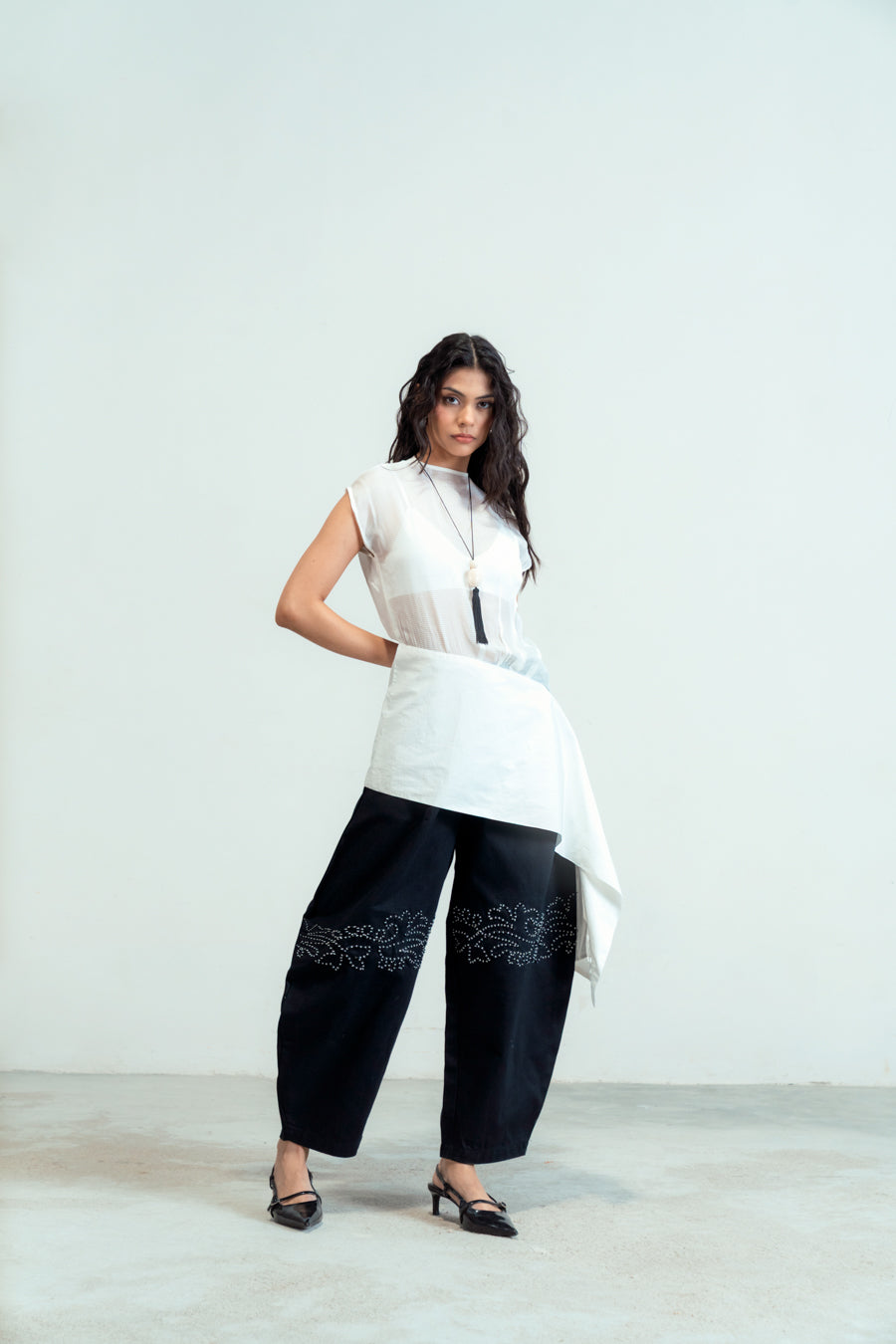 Sheer Overlay Top — view 1