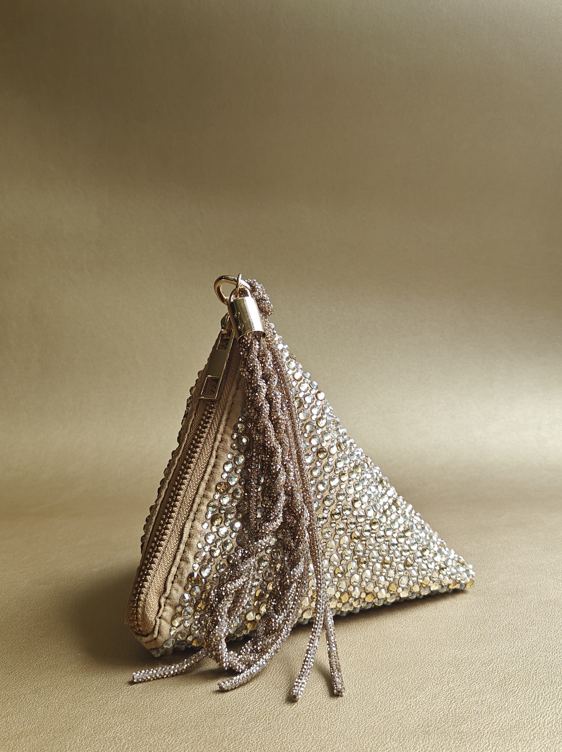 Gold Delhi Wristlet