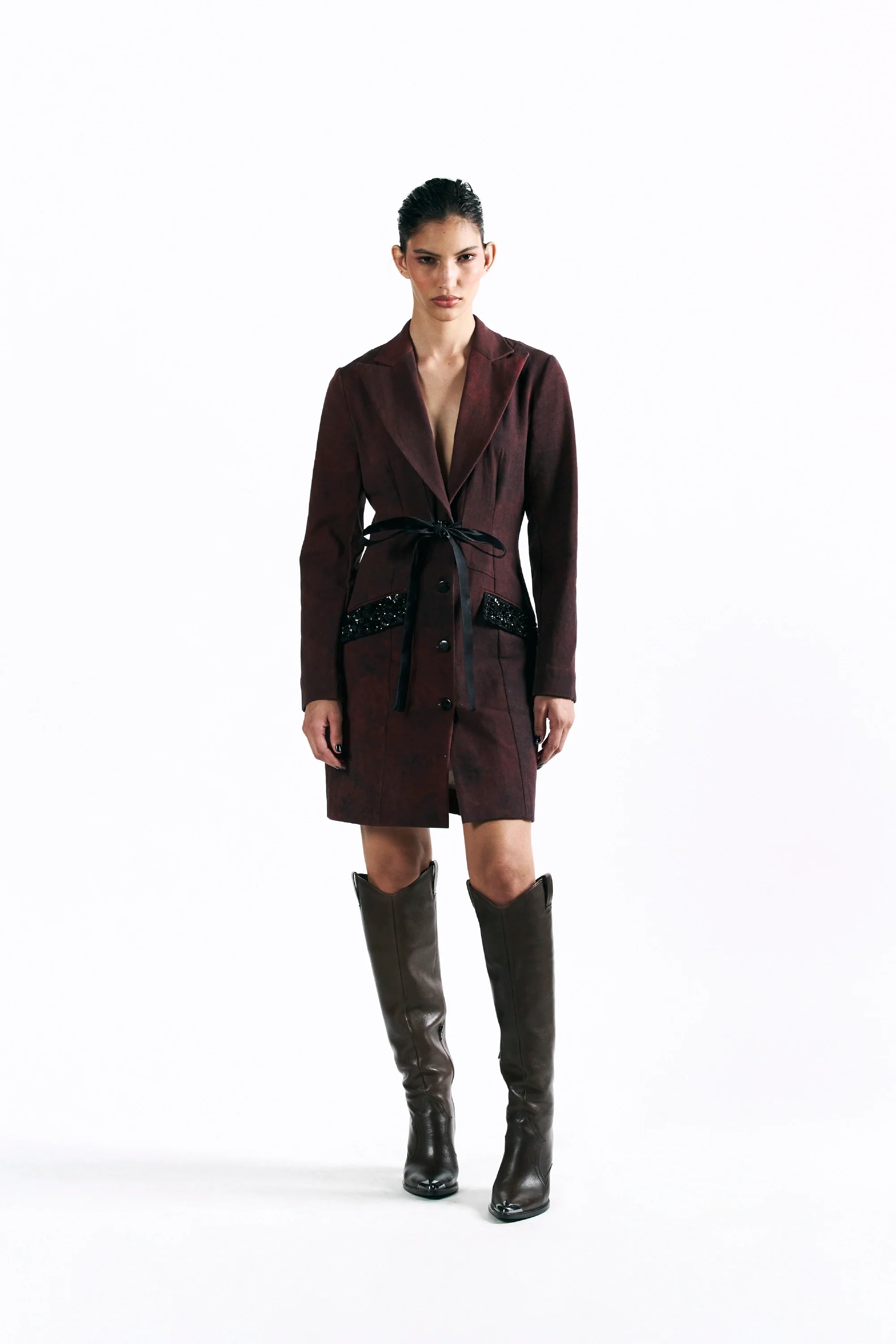 Merlot Muse Blazer Dress