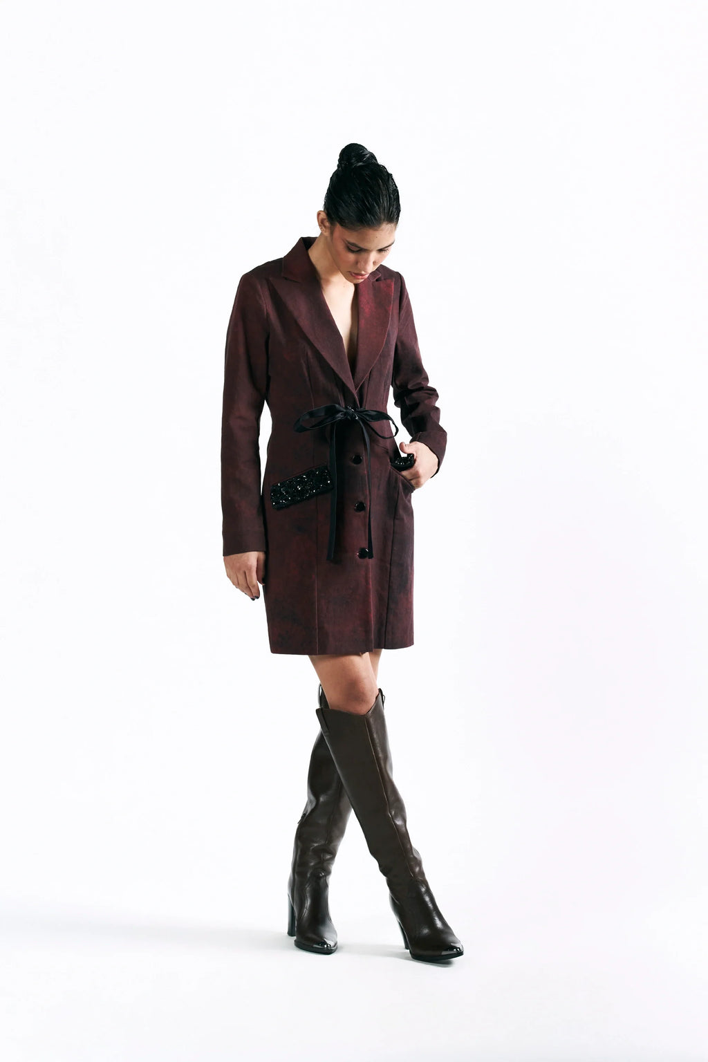 Merlot Muse Blazer Dress