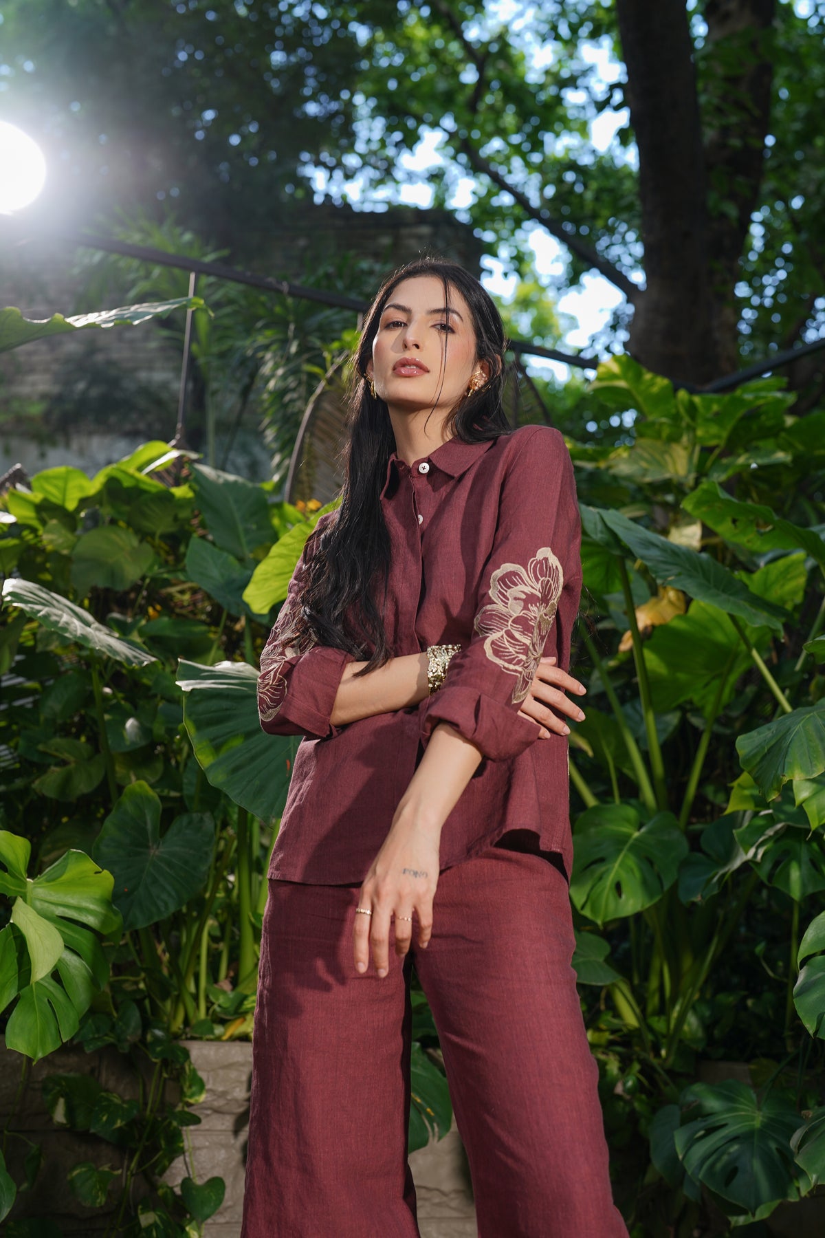 Miro Top Rosewood view 2 — Aari, The Curated Collective