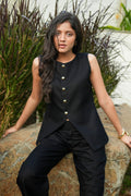 Noir Vest – Charcoal Black