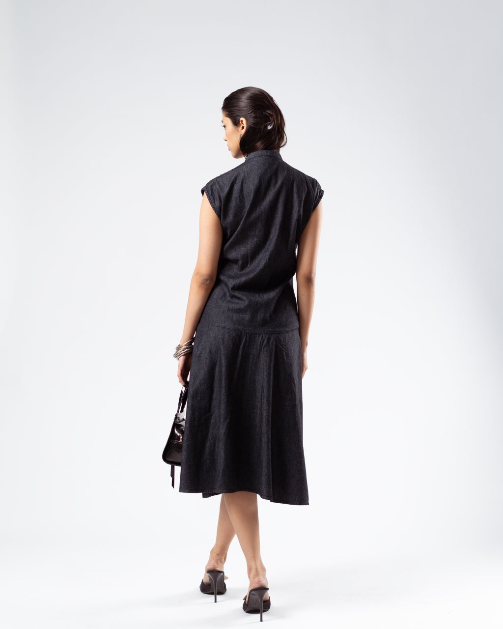 Pleated Midi Dress