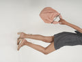 LINEN BEACH HANDBAGS - PAEONY PINK