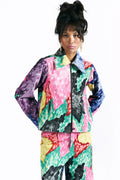 Linear Bloom Cropped Jacket