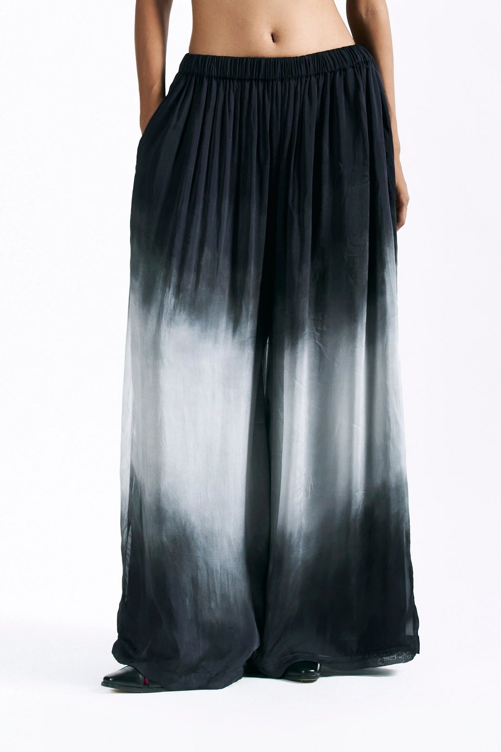 Charcoal Wide Leg Trousers
