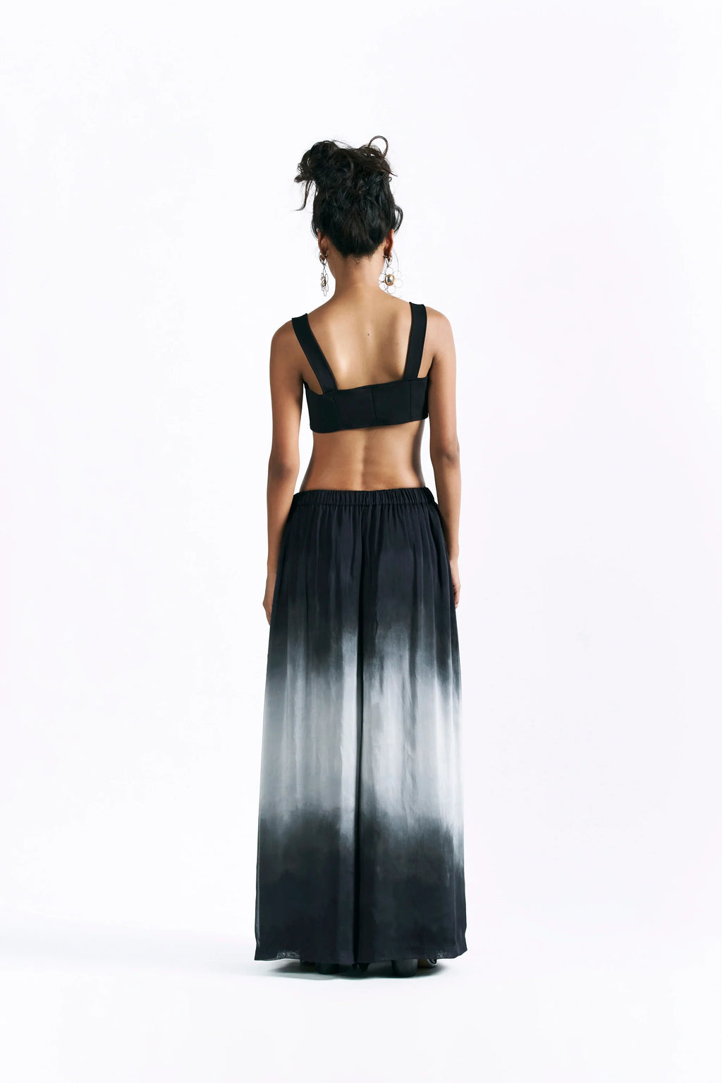 Charcoal Wide Leg Trousers