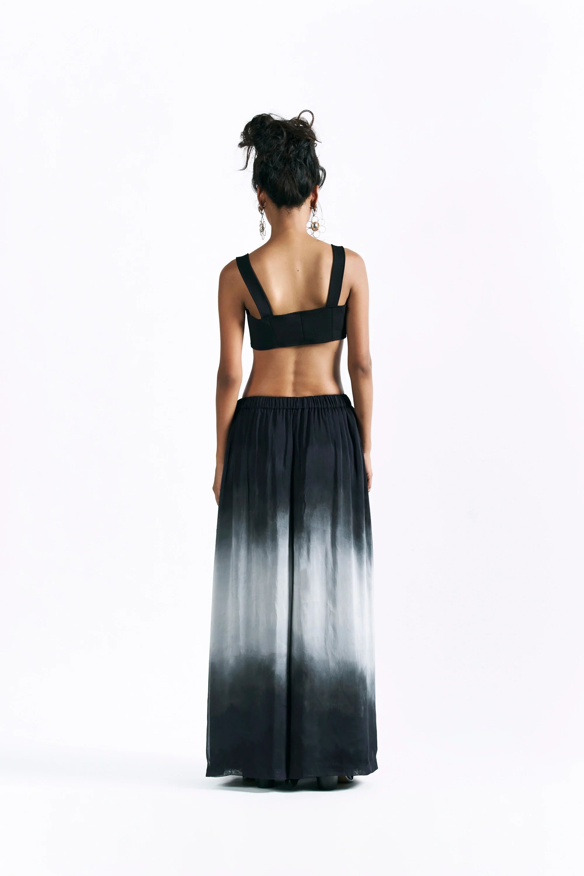 Charcoal Wide Leg Trousers