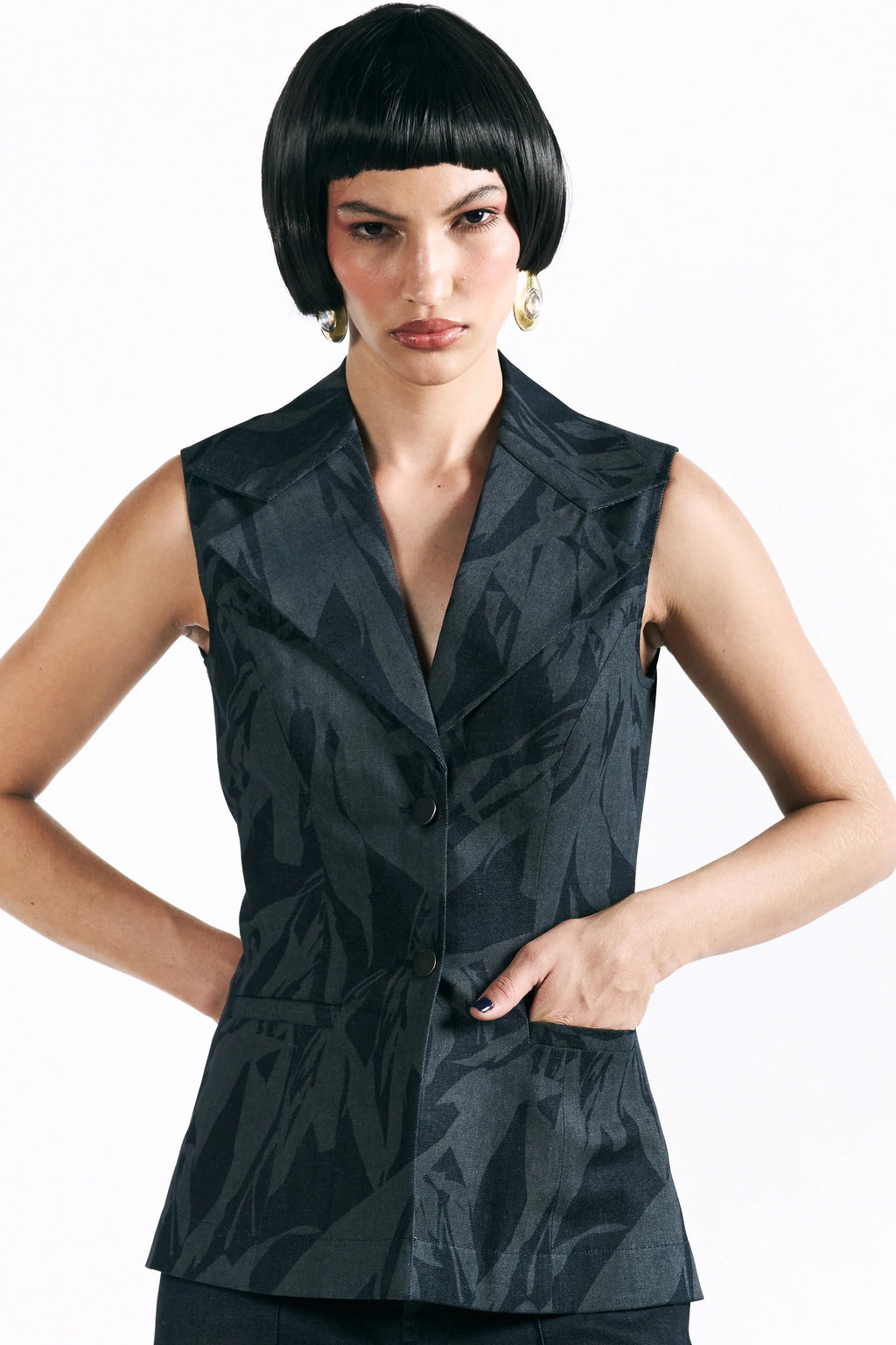 Etched Blossom Waistcoat