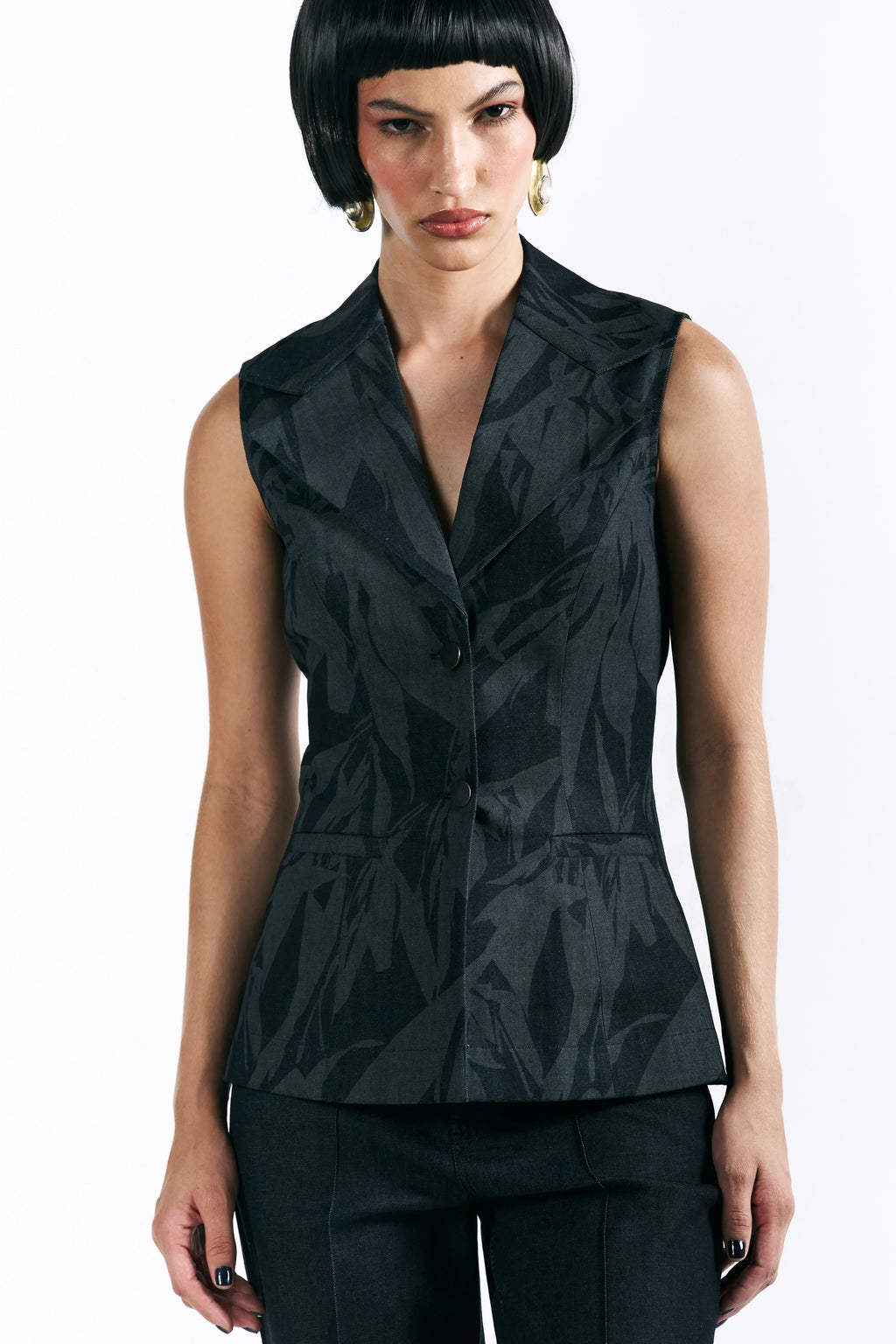 Etched Blossom Waistcoat