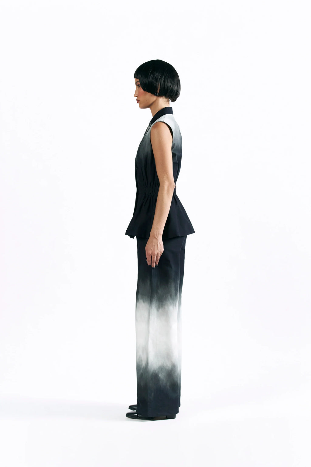Midnight Wash Peplum Waistcoat