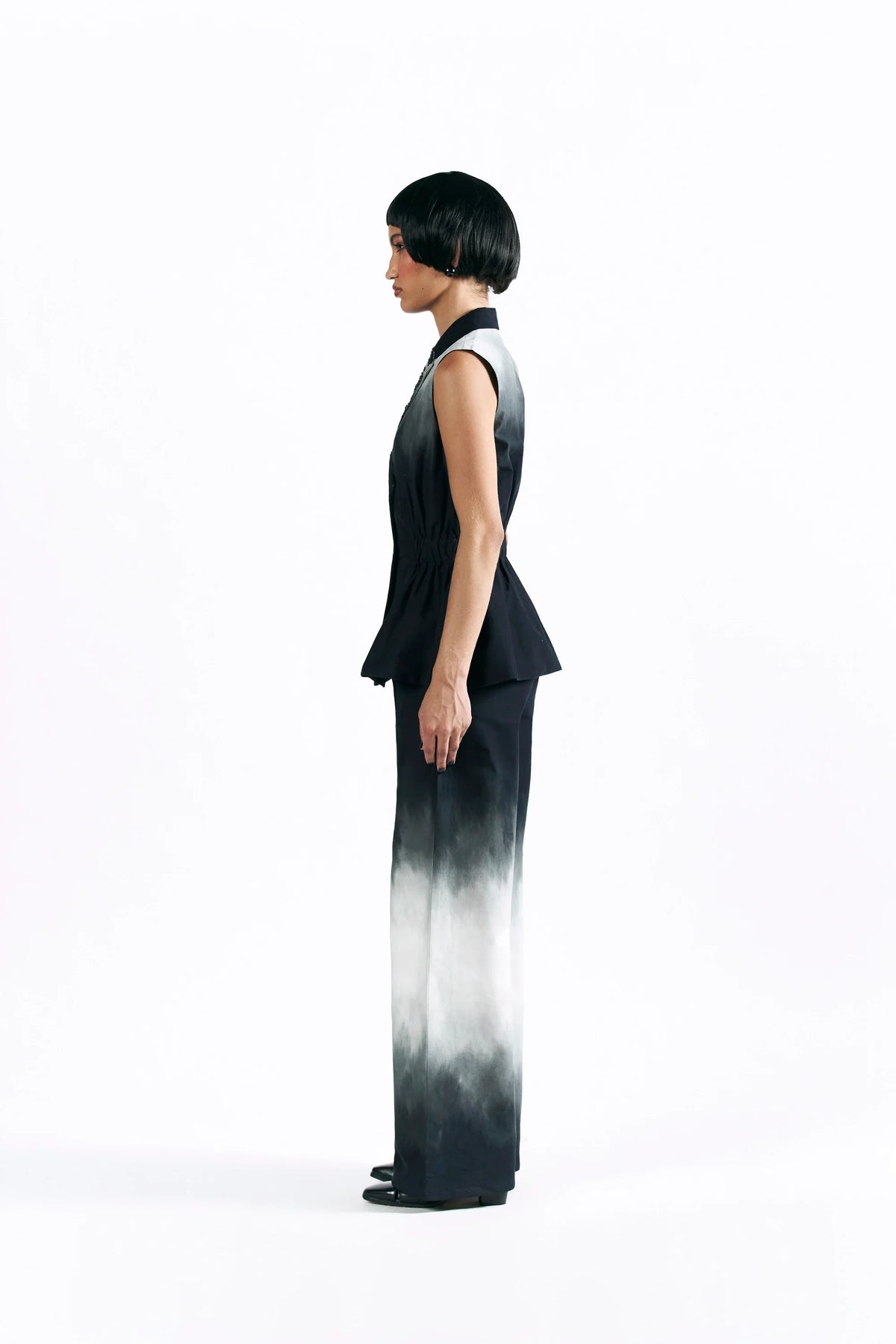 Midnight Wash Peplum Waistcoat