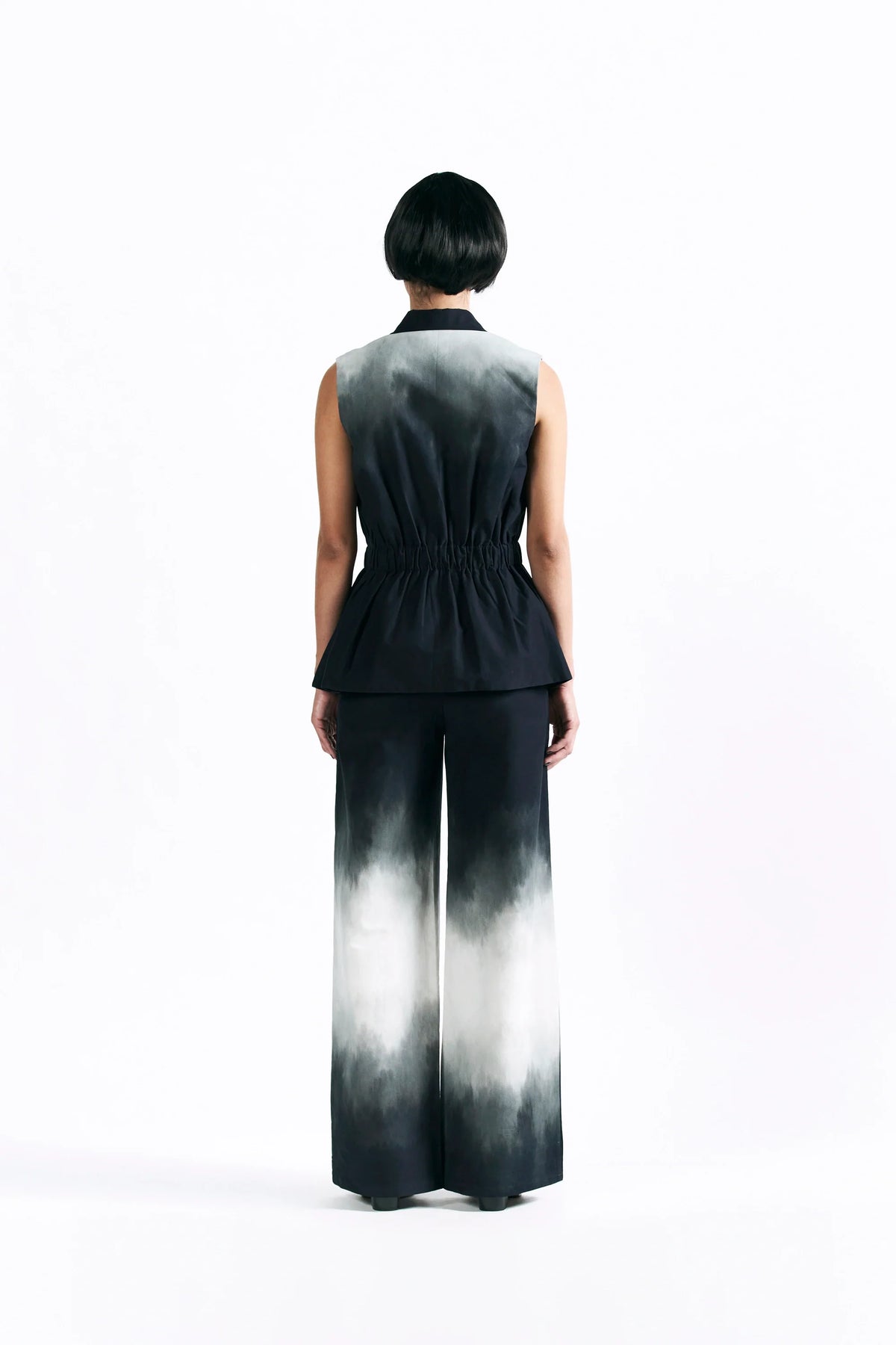 Midnight Wash Peplum Waistcoat