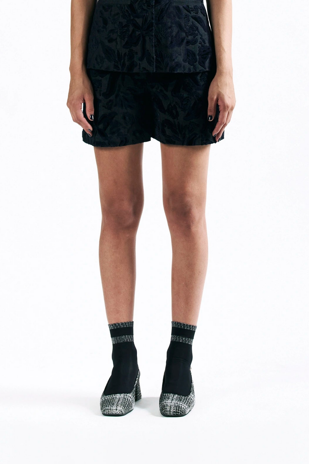 Velvet Blossom Shorts