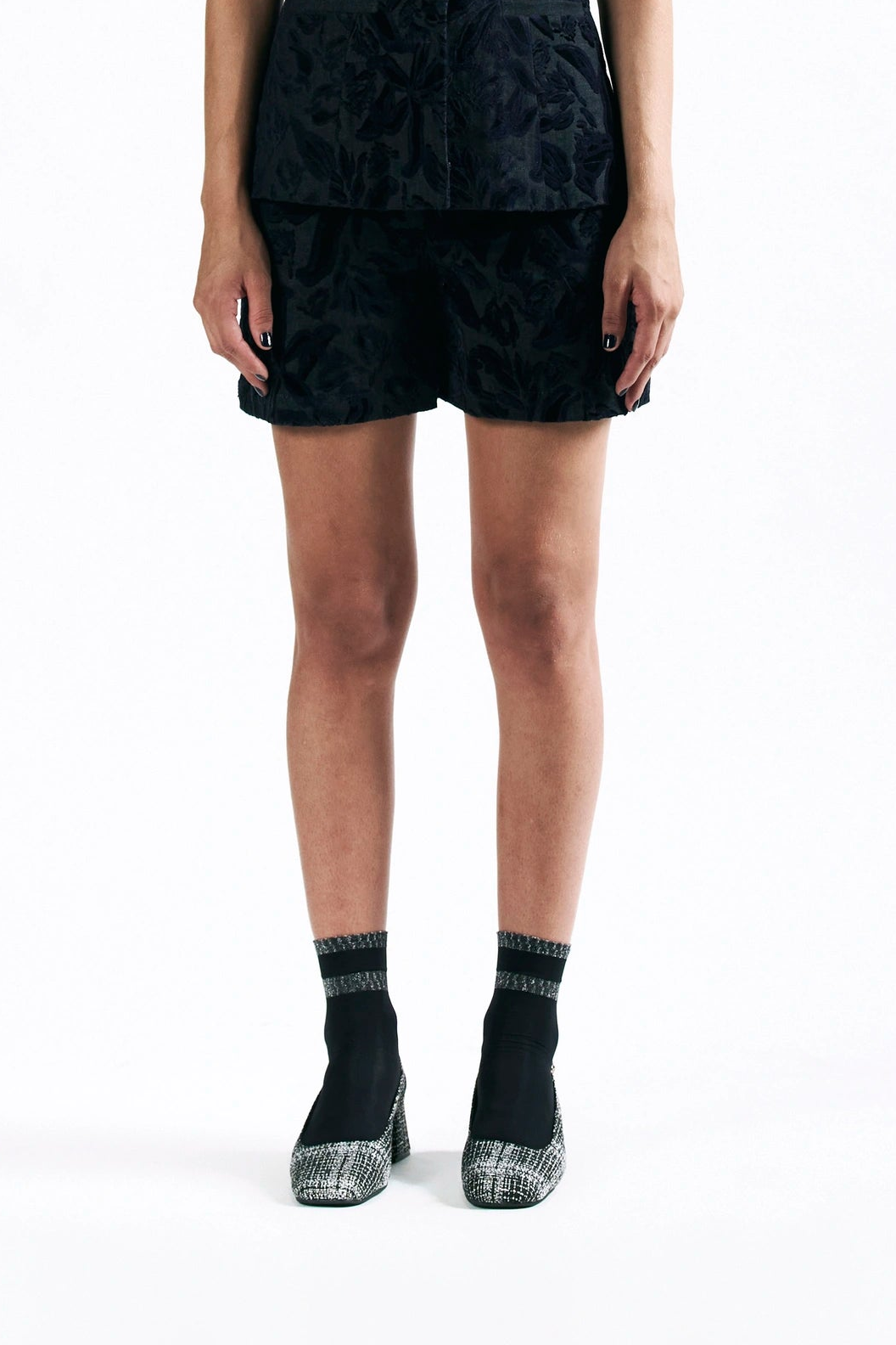 Velvet Blossom Shorts