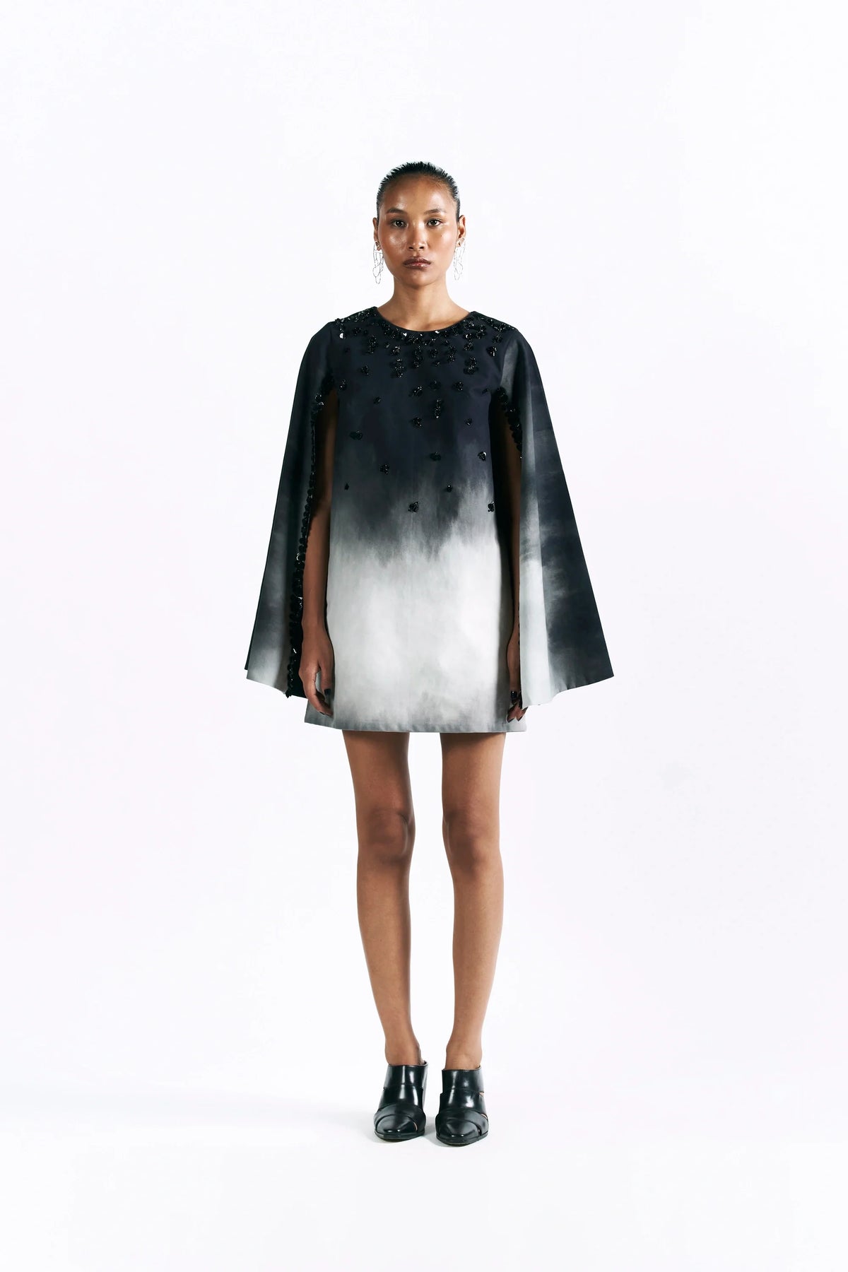 Midnight Wash Mini Cape Dress — Pocketful of Cherrie, The Curated Collective