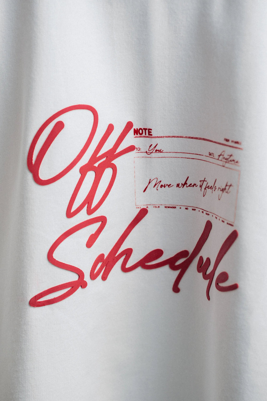 OFF-SCHEDULE TSHIRT