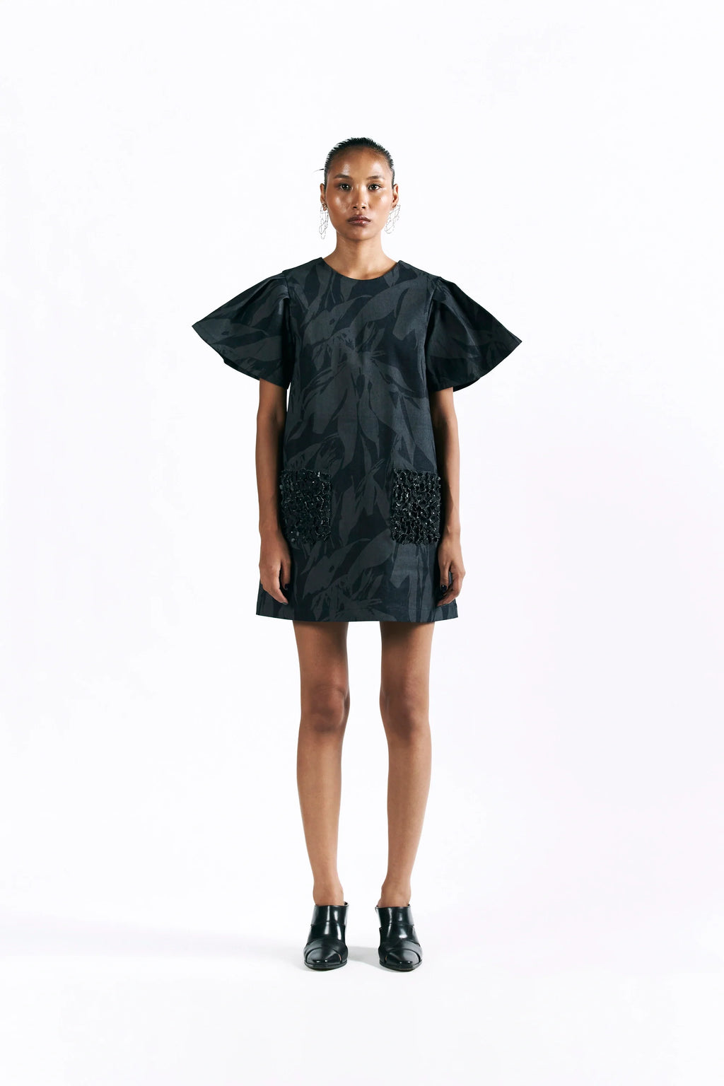 Etched Blossom Mini Dress