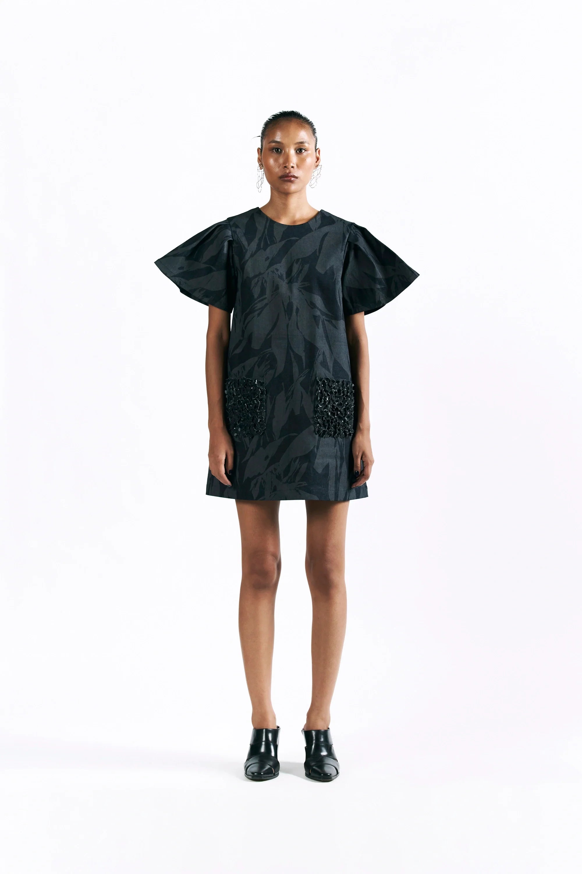 Etched Blossom Mini Dress