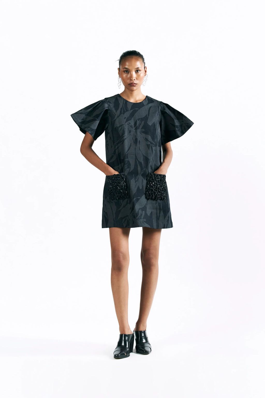 Etched Blossom Mini Dress