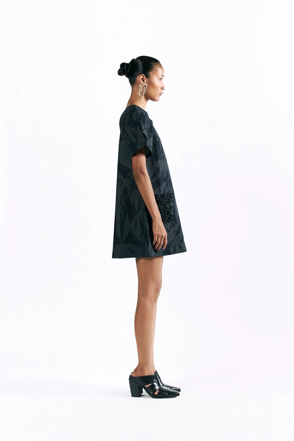 Etched Blossom Mini Dress