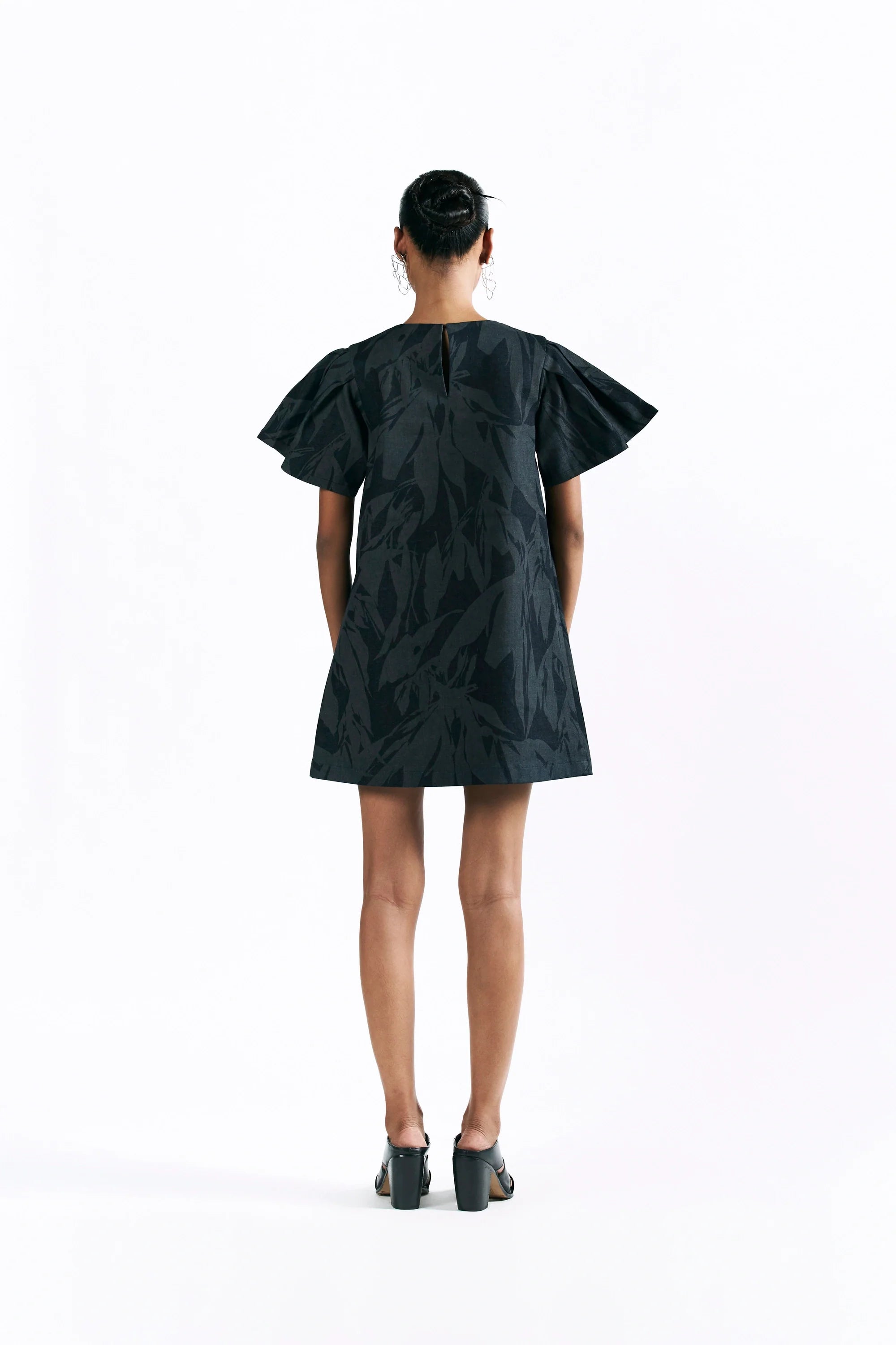 Etched Blossom Mini Dress