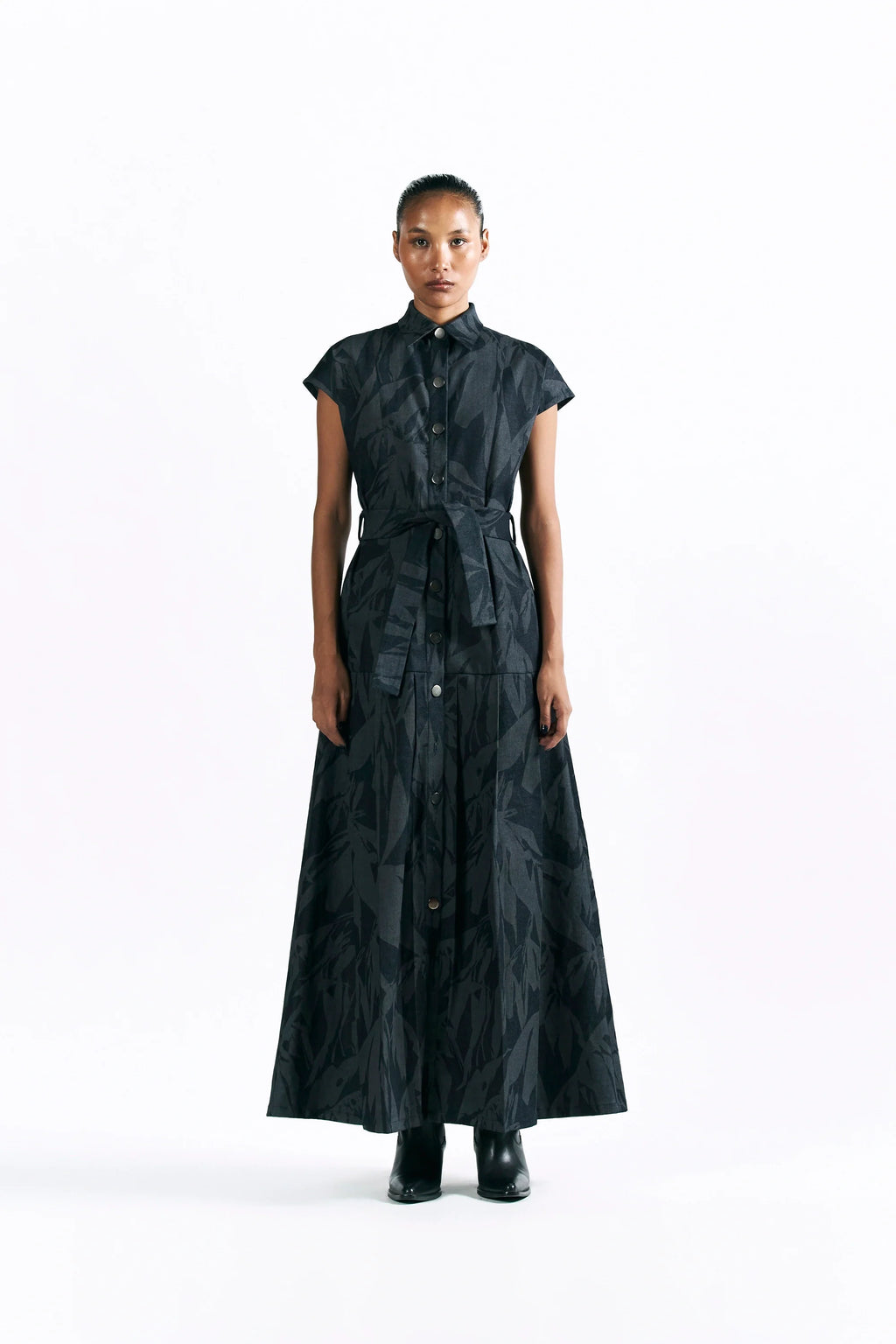 Etched Blossom Maxi Dress