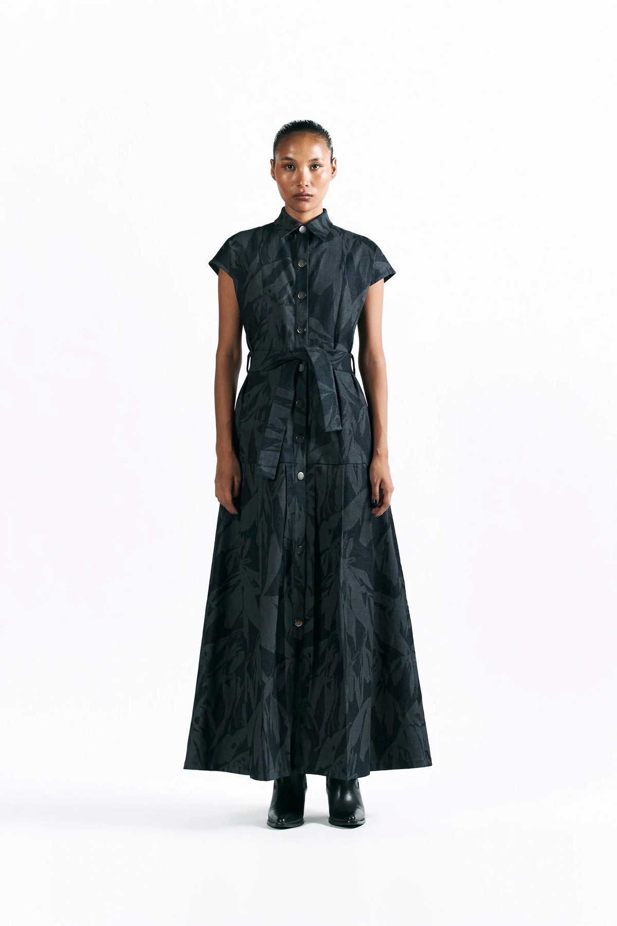 Etched Blossom Maxi Dress