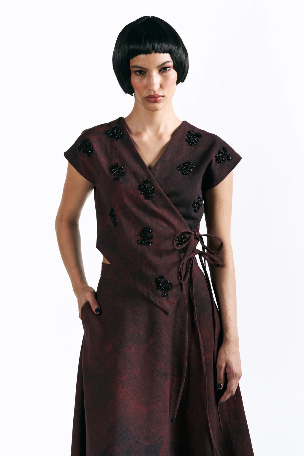 Merlot Muse Handkerchief Skirt