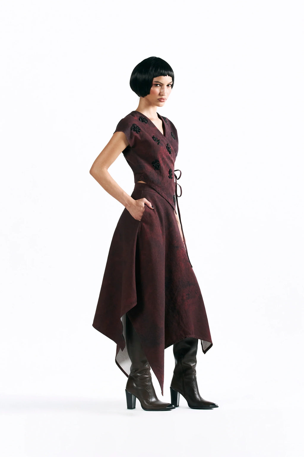Merlot Muse Handkerchief Skirt