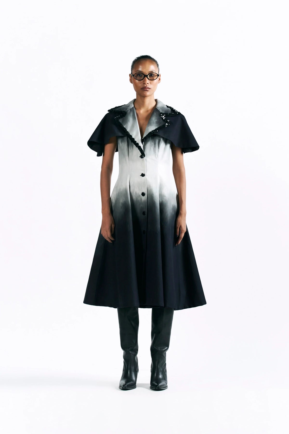 Midnight Wash Cape Dress — Pocketful of Cherrie, The Curated Collective