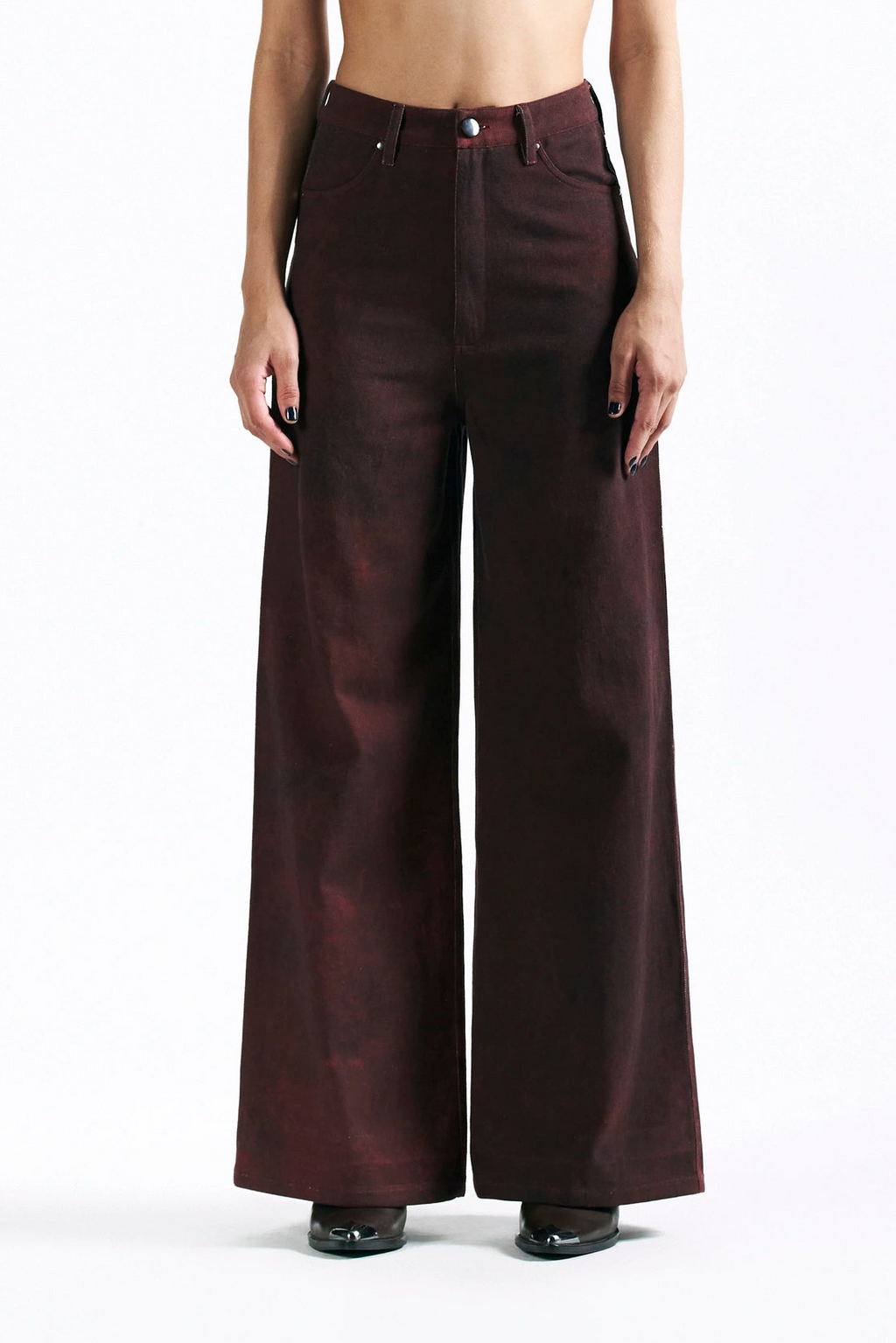 Merlot Muse Straight Trousers