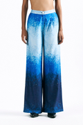 Mosaic Cobalt Straight Trousers